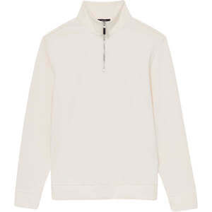 REISS CREEK Brushed Corduroy Half Zip Polo Shirt